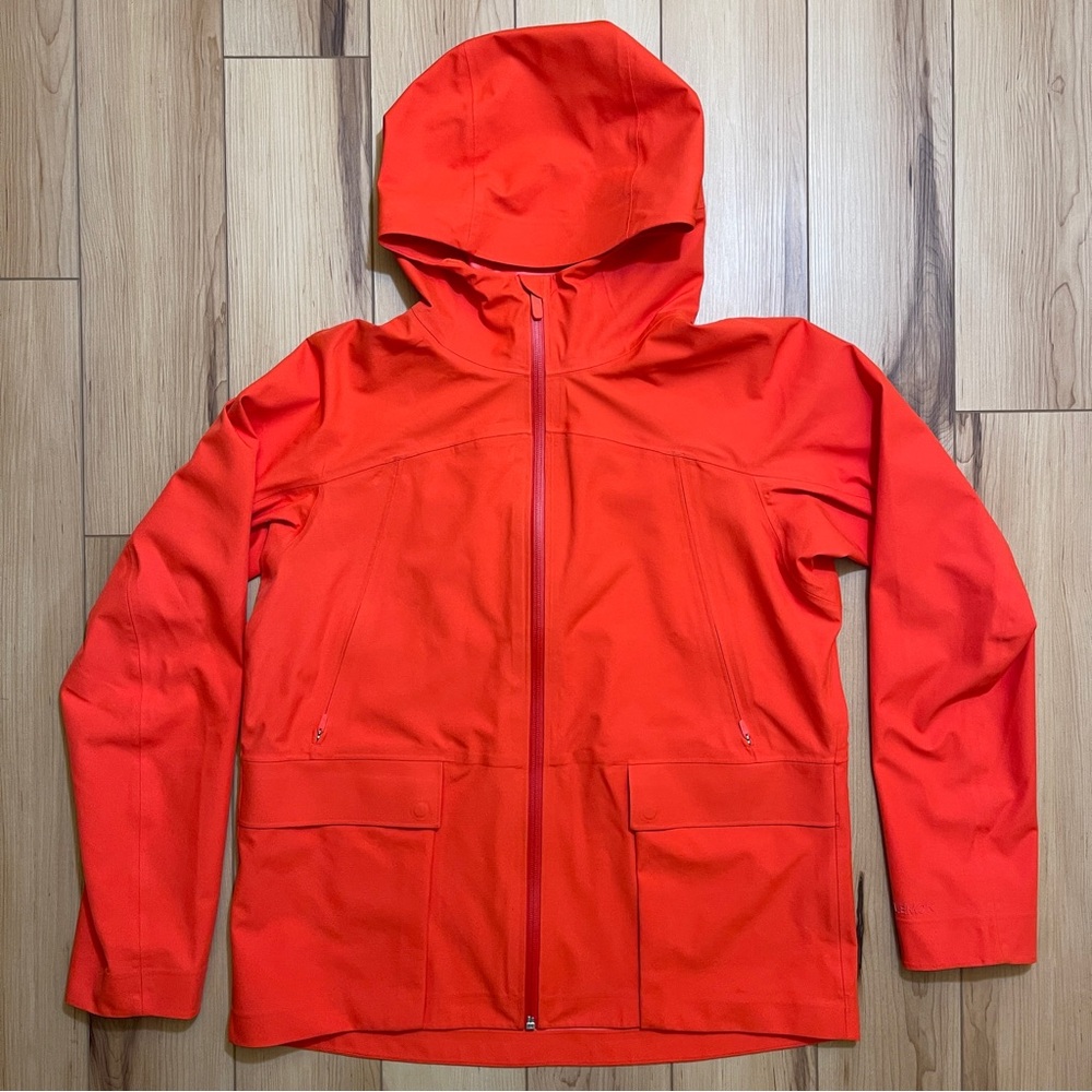 Lululemon StretchSeal Relaxed Fit Rain Jacket Autumn Red Size 8